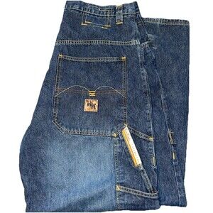 VNT Y2K School Of Hard Knocks Baggy Jeans 10" LEG OPENING 38x32 Southpole